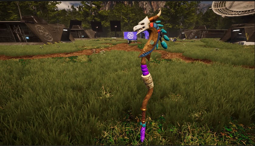 Tu’lia’s Staff in the Base Camp environment.